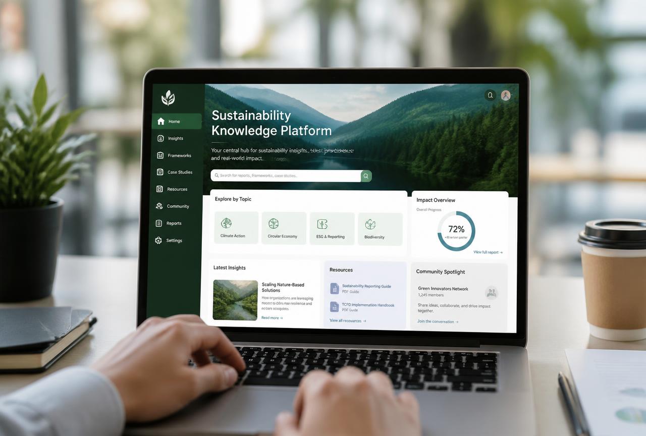 Sustainability knowledge platform designed for WBCSD